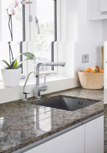 Pacific, one of six new colors in the Silestone Ocean Series