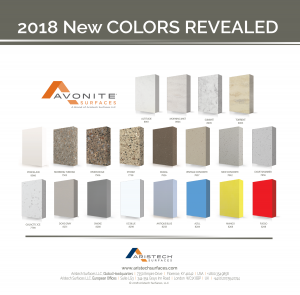 AVONITE SURFACES NEW COLORS